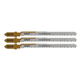 Wolfcraft Hojas de sierra de calar HCS vástago en T para corte curvo, 50 mm, 3 uds
