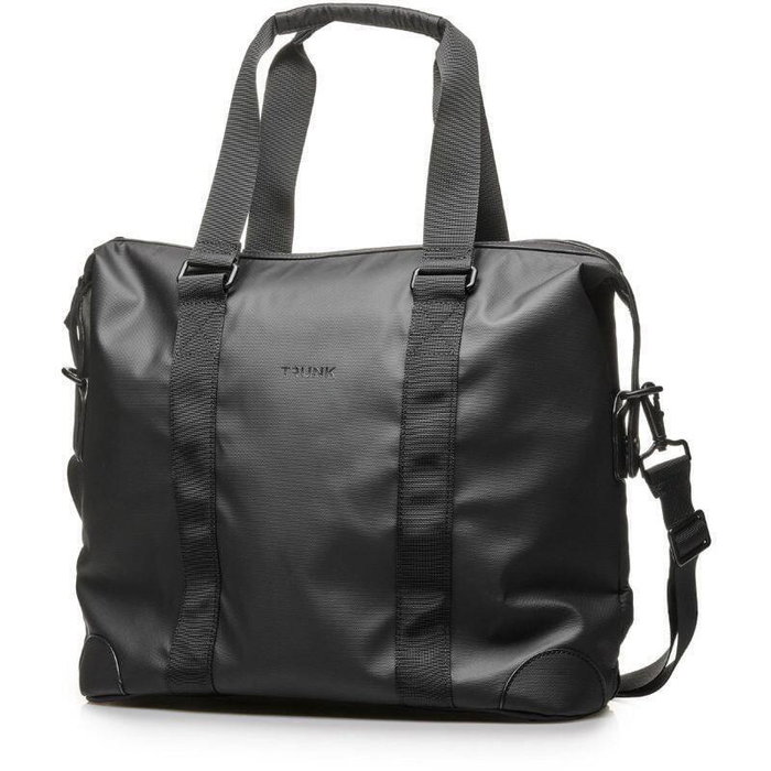 Trunk Bolso de Viaje Tote Bag de Fin de Semana con Compartimento para Portátil (15.6'), Impermeable, Negro para Negocios o Vacaciones