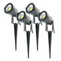 Pack 4 Focos LED Pincho Jardín 5W 450Lm 6000K Blanco Frío