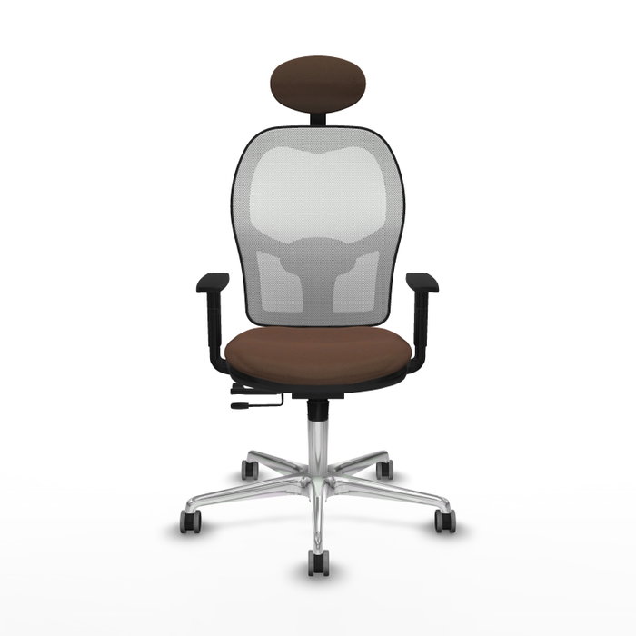 PIQUERAS Y CRESPO Silla de oficina Jorquera Marrón/Blanco PIQUERAS Y CRESPO Silla de oficina Jorquera Marrón/Blanco