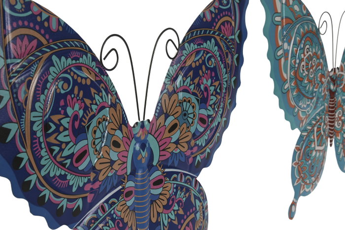 DKD Home Decor Decoración de Pared Metal Mariposa Surtido 2 DKD Home Decor Decoración de Pared Metal Mariposa Surtido 2