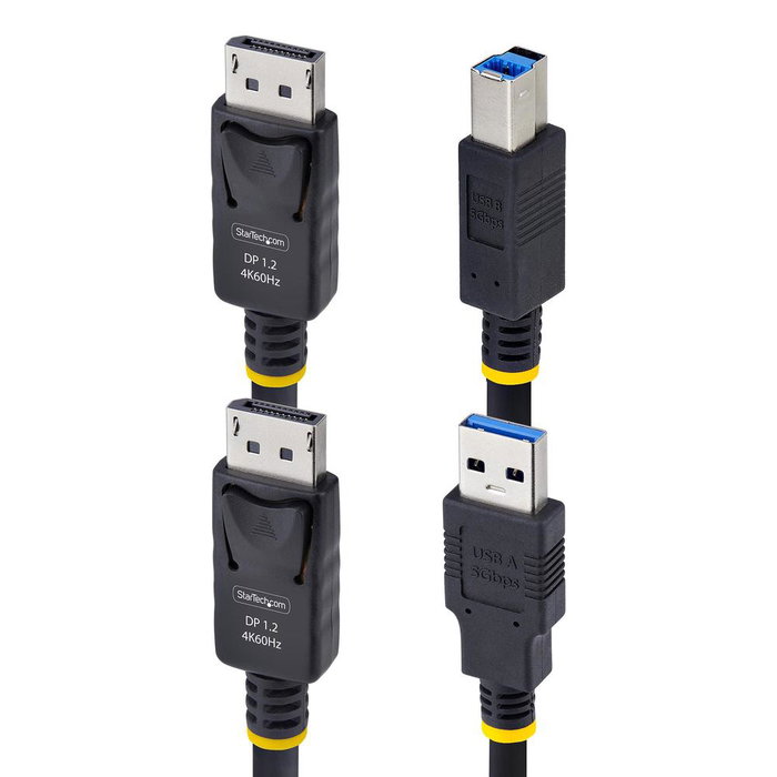 Startech Cable KVM DisplayPort y USB 3.0 5Gbps de 3m