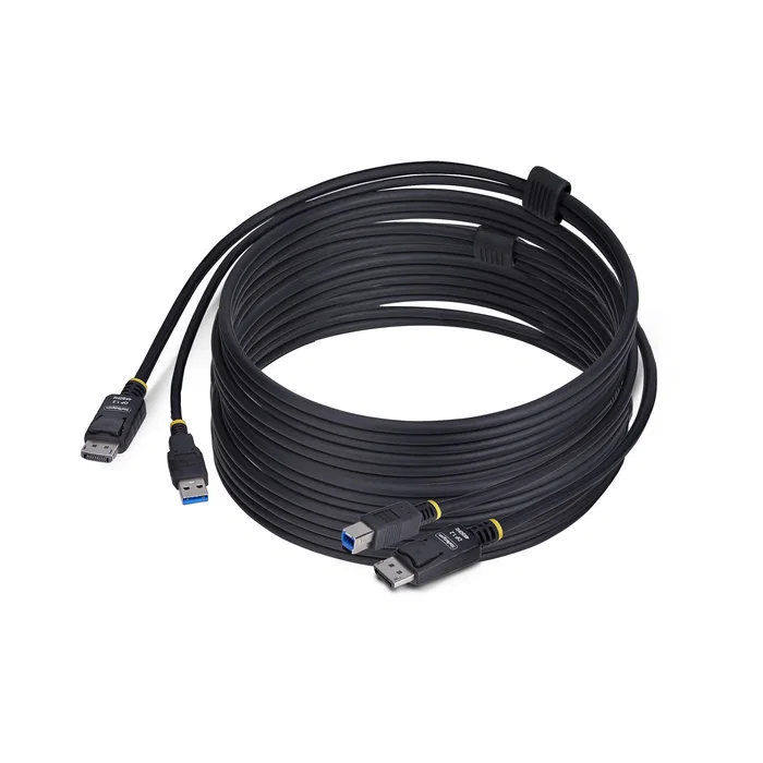 Cable kvm displayport y usb 3.0 5gbps de 3m Cable kvm displayport y usb 3.0 5gbps de 3m