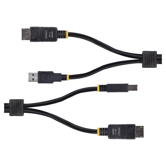 StarTech Cable KVM DisplayPort 1.2 y USB 3.2 Gen 1 de 3,1 m Negro
