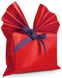 COLIBRI Papel de Regalo Bobina Rojo Mate 30 cm x 30 m