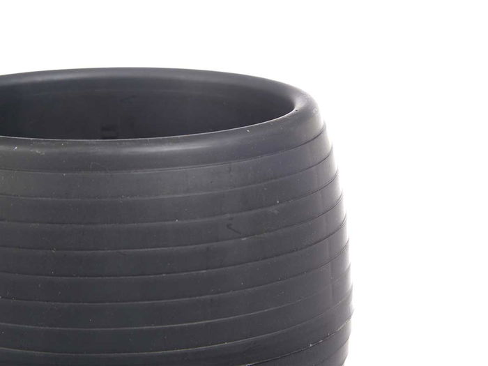 Ibergarden Set 3 Macetas Reserva Agua 6 cm Antracita Plástico PP 25x8x7 cm (Set de 8)