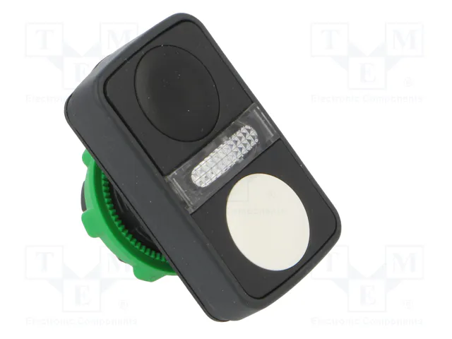 SCHNEIDER ELECTRIC Interruptor Doble Harmony XB5 22mm Blanco/Negro