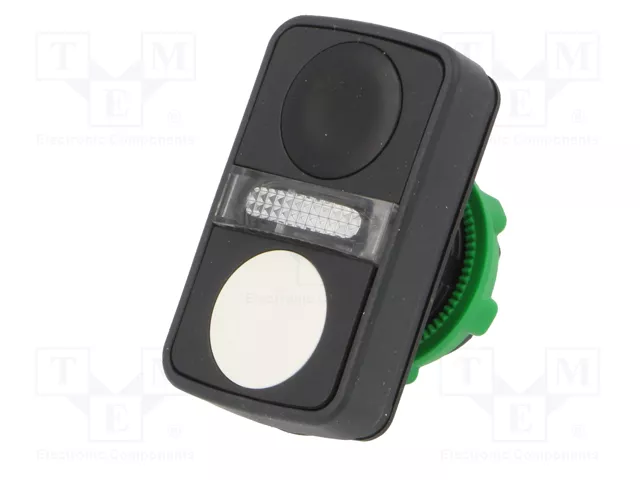 SCHNEIDER ELECTRIC Interruptor Doble Harmony XB5 22mm Blanco/Negro