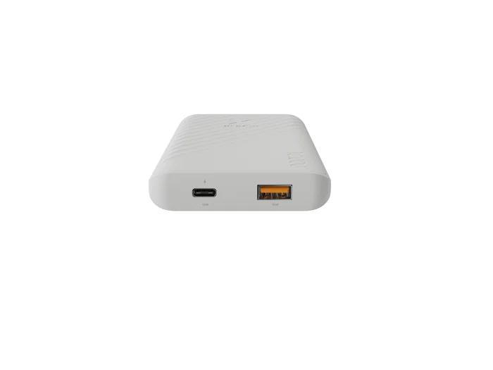 Xtorm XG2100 Go2 Power Bank 10000 mAh Blanco Ceniza - Batería Externa Portátil con Carga Rápida 15W, Doble Salida USB-C y USB-A, Compacto y Ligero para Smartphone, Tableta