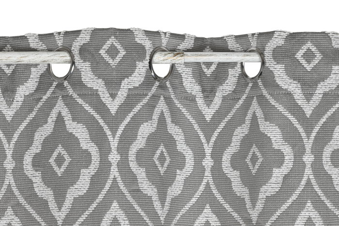 DKD Home Decor Cortina de Poliéster Bicolor 140x260 con 8 Anillas