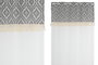DKD Home Decor Cortina de Poliéster Bicolor 140x260 con 8 Anillas