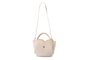 Lucky Bees Bolsa de Hombro Crema Cuero de Polivinilo