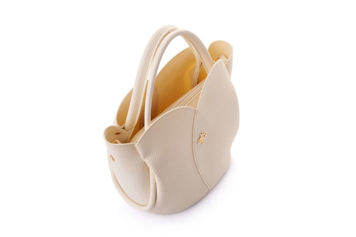 Lucky Bees Bolsa de Hombro Crema Cuero de Polivinilo