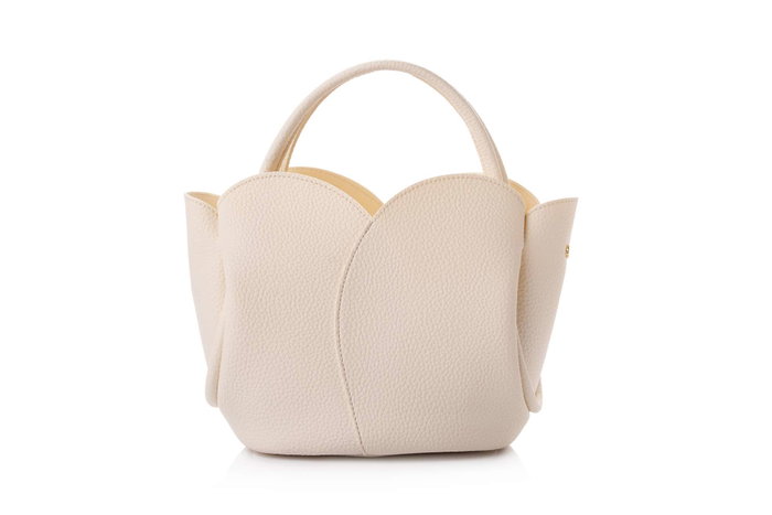Lucky Bees Bolsa de Hombro Crema Cuero de Polivinilo