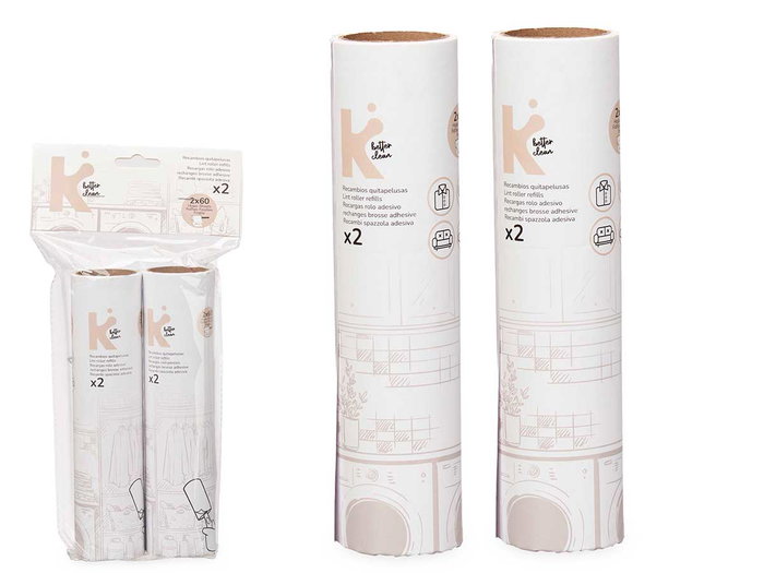 Arte Regal Recambios Quitapelusa 2 Unidades 60 Hojas Rollo 19 cm (Set de 24) Arte Regal Recambios Quitapelusa 2 Unidades 60 Hojas Rollo 19 cm (Set de 24)