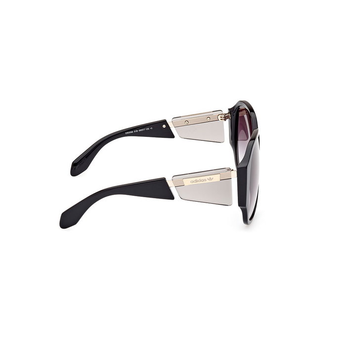 Adidas OR0098 01B Gafas de Sol para Mujer Marrón Negro Brillante Gris Humo Degradado