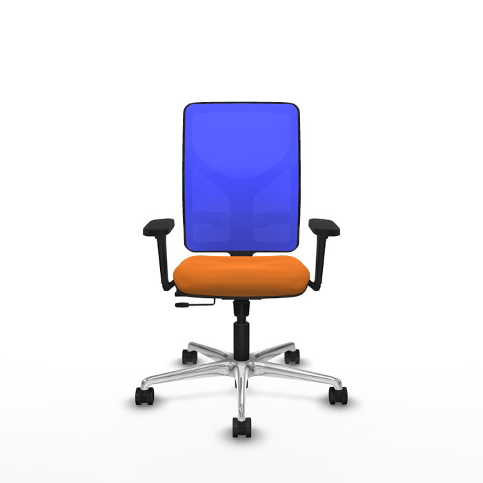 PIQUERAS Y CRESPO Silla de oficina Motilla con mecanismo Sincro/Traslack, Naranja y Azul PIQUERAS Y CRESPO Silla de oficina Motilla con mecanismo Sincro/Traslack, Naranja y Azul