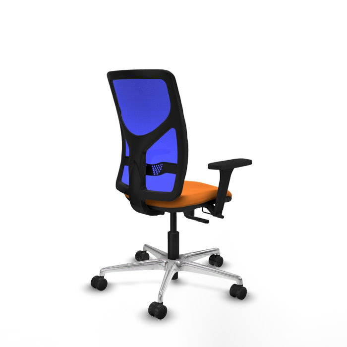 PIQUERAS Y CRESPO Silla de oficina Motilla con mecanismo Sincro/Traslack, Naranja y Azul PIQUERAS Y CRESPO Silla de oficina Motilla con mecanismo Sincro/Traslack, Naranja y Azul