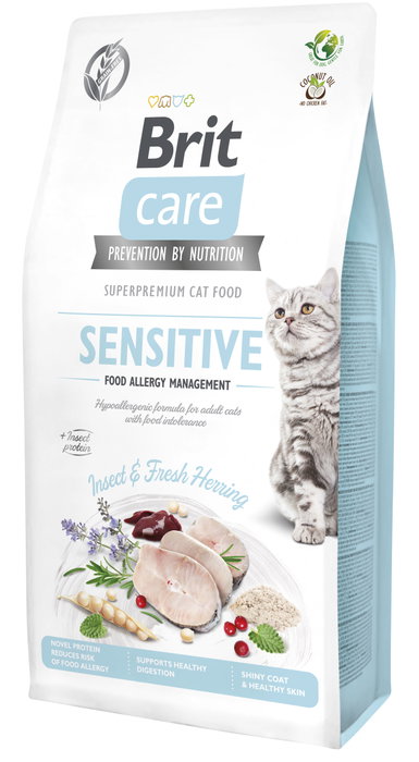 Brit Pienso Gato Adulto Grain Free Sensitive Con Insecto 7kg Hipoalergénico Omega-3 Omega-6 Brit Pienso Gato Adulto Grain Free Sensitive Con Insecto 7kg Hipoalergénico Omega-3 Omega-6
