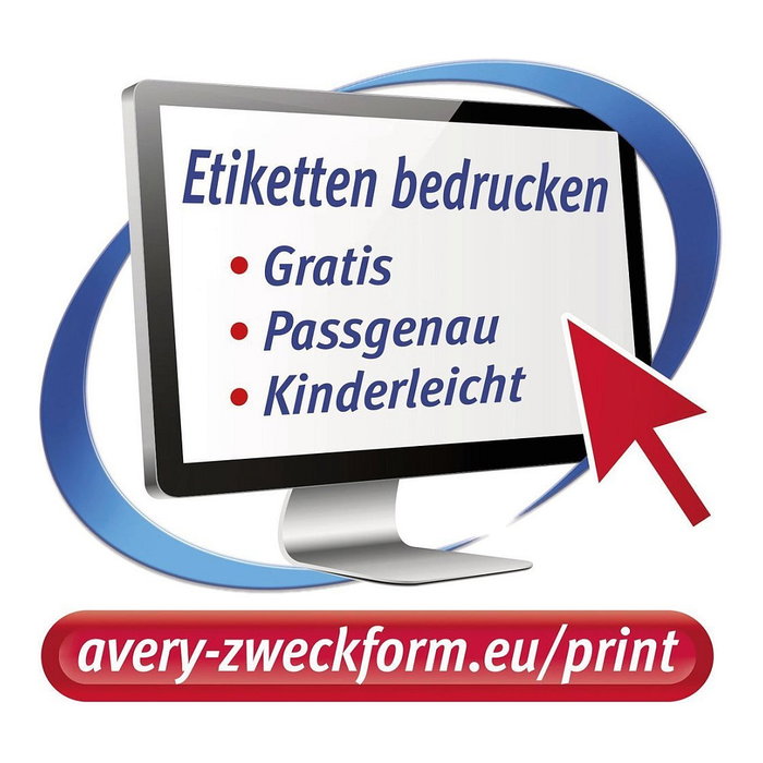 AVERY Zweckform L7632-25 etiquetas adhesivas blancas 35,6 x 16,9 mm