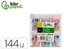 Liderpapel Ojos para manualidades de 15 mm con pupilas de colores surtidos, pack de 144 unidades