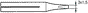 JBC TOOLS Punta de soldador tipo destornillador 3x1,5mm