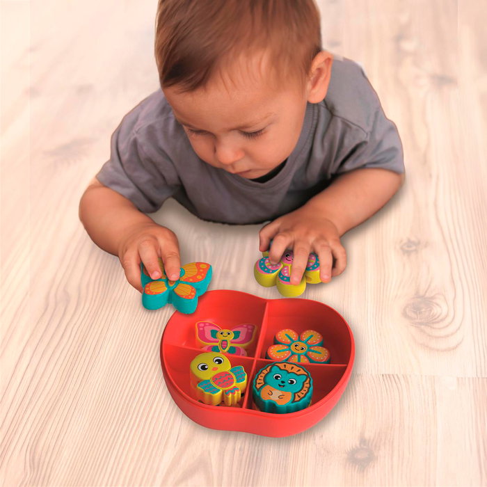 Clementoni 17600 - Juego de Lazos Montessori para Enhebrar Cuentas y Hacer Pulseras, Juguete Educativo para Niños +18 Meses (Idioma: Español)