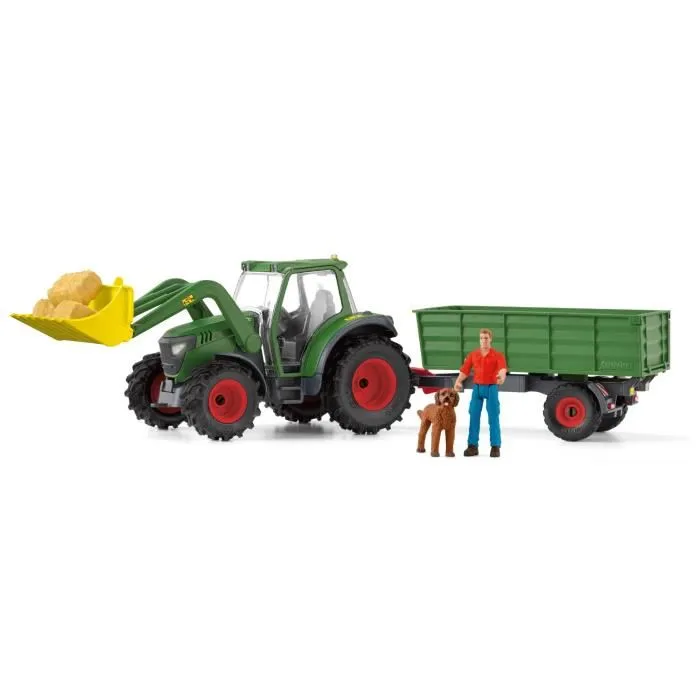 Schleich 42608 Tractor con remolque - Gama Farm World
