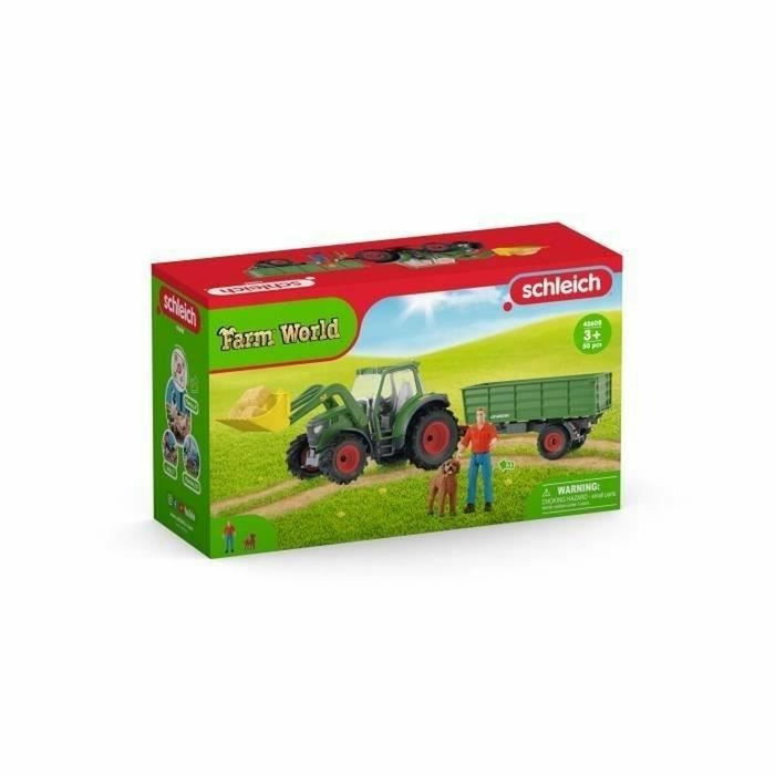 Schleich Tractor con remolque - Gama Farm World 42608