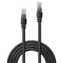 LINDY Cable de red Cat6 U/UTP Negro 0,3 m 48075