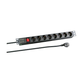EFB Elektronik Regleta de alimentación EK631DE.2 de 8 salidas, Negro