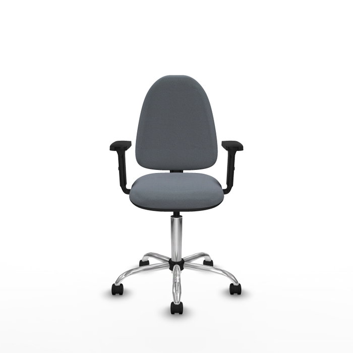 PIQUERAS Y CRESPO Silla de oficina Aýna Gris con Brazos 2D PIQUERAS Y CRESPO Silla de oficina Aýna Gris con Brazos 2D