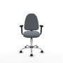PIQUERAS Y CRESPO Silla de oficina Aýna Gris con Brazos 2D