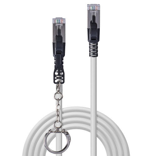 LINDY Cable de red Cat6a S/FTP 47602 Gris 1 m