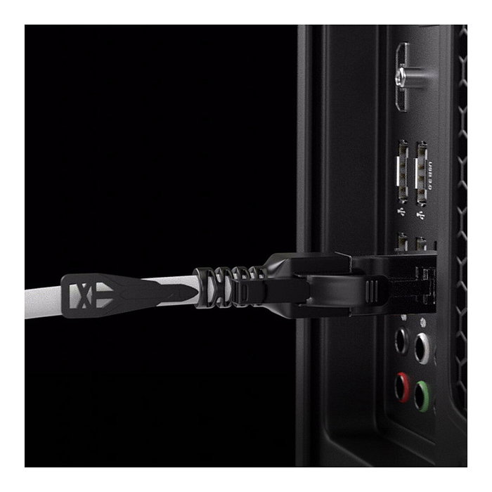 LINDY Cable de red Cat6a S/FTP 47602 Gris 1 m