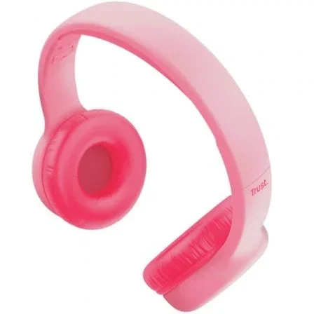 Trust Auriculares alámbricos con Diadema para Llamadas y Música Rosa