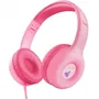 Trust Auriculares alámbricos con Diadema para Llamadas y Música Rosa