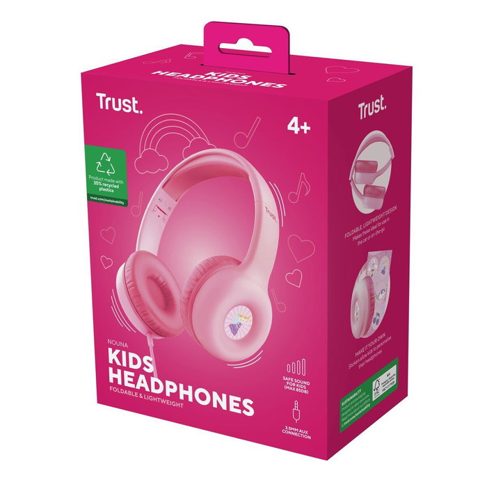 Trust Nouna Kids Auriculares Infantiles Rosa Trust Nouna Kids Auriculares Infantiles Rosa