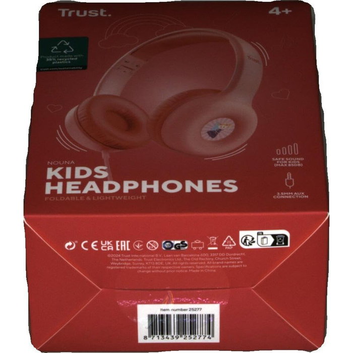 Trust Nouna Kids Auriculares Infantiles Rosa Trust Nouna Kids Auriculares Infantiles Rosa