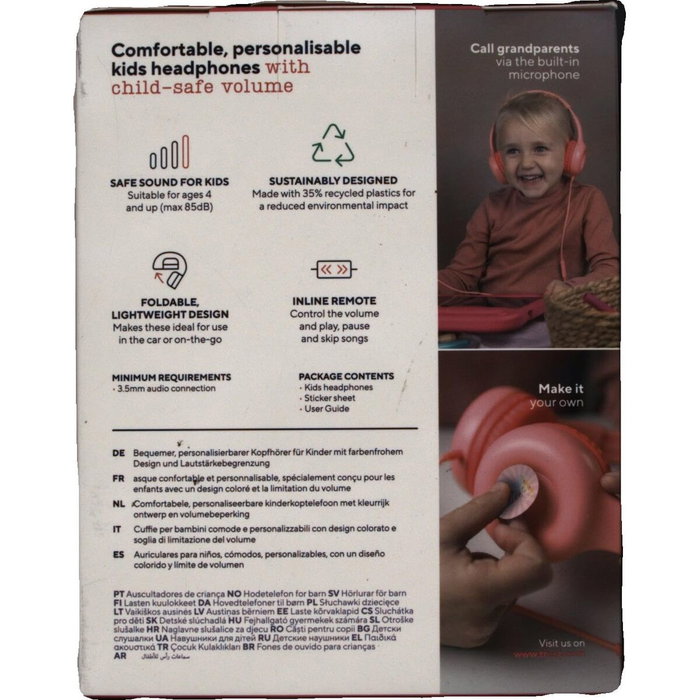 Trust Nouna Kids Auriculares Infantiles Rosa Trust Nouna Kids Auriculares Infantiles Rosa