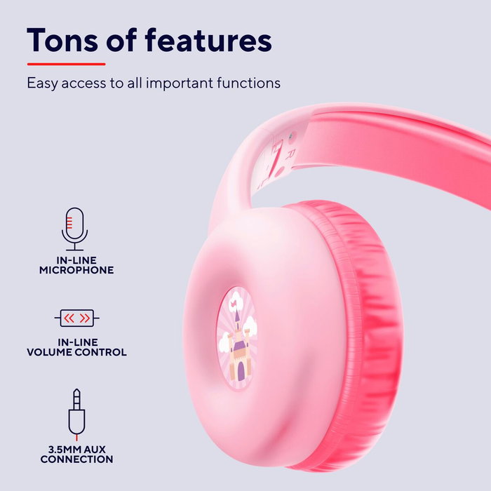 Trust Nouna Kids Auriculares Infantiles Rosa Trust Nouna Kids Auriculares Infantiles Rosa