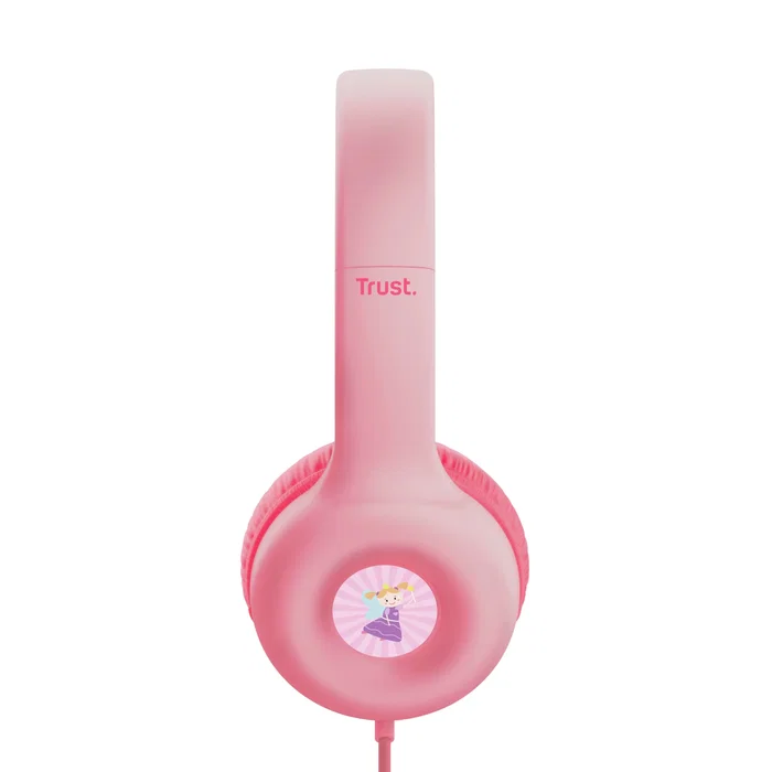 Trust Nouna Auriculares Diadema Alámbricos con Micrófono Integrado para Llamadas y Música, Circumaural, Color Rosa, Ajustables y Plegables Trust Nouna Auriculares Diadema Alámbricos con Micrófono Integrado para Llamadas y Música, Circumaural, Color Rosa, Ajustables y Plegables