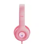 Trust Nouna Auriculares Diadema Alámbricos con Micrófono Integrado para Llamadas y Música, Circumaural, Color Rosa, Ajustables y Plegables