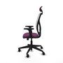 PIQUERAS Y CRESPO Silla de oficina Motilla con mecanismo Sincro, Morado y Blanco