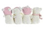 DKD Home Decor Figura de Resina Oso Rosa