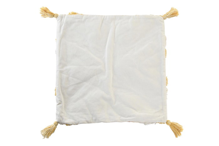 DKD Home Decor Funda Cojin Amarillo 1 x 50 x 50 cm