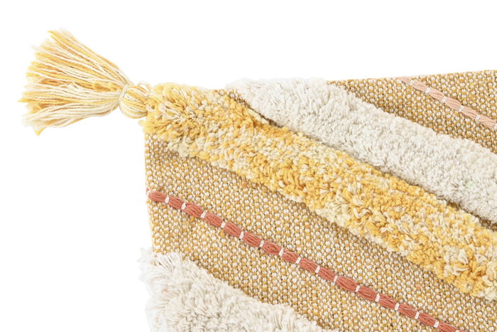 DKD Home Decor Funda Cojin Amarillo 1 x 50 x 50 cm