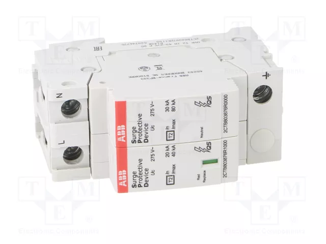 ABB OVR T2 1N 40-275 P QS Limitador de Sobretensiones Tipo 2 1+N ABB OVR T2 1N 40-275 P QS Limitador de Sobretensiones Tipo 2 1+N