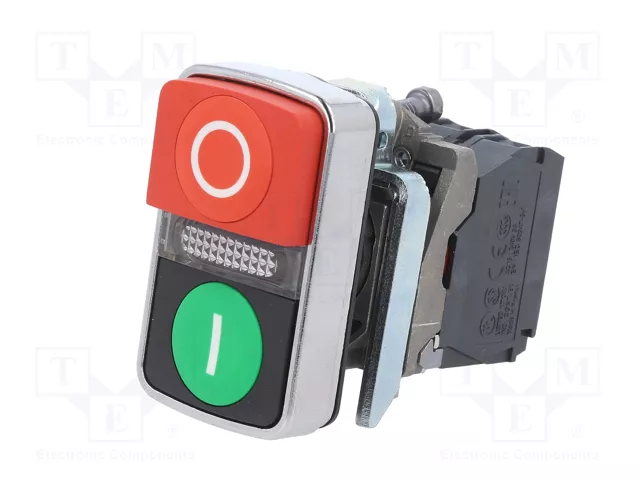 SCHNEIDER ELECTRIC Interruptor Doble Harmony XB4 22mm Rojo/Verde con LED