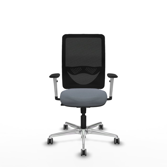 PIQUERAS Y CRESPO Silla de oficina Zulema con mecanismo Sincro, Gris y Negro PIQUERAS Y CRESPO Silla de oficina Zulema con mecanismo Sincro, Gris y Negro